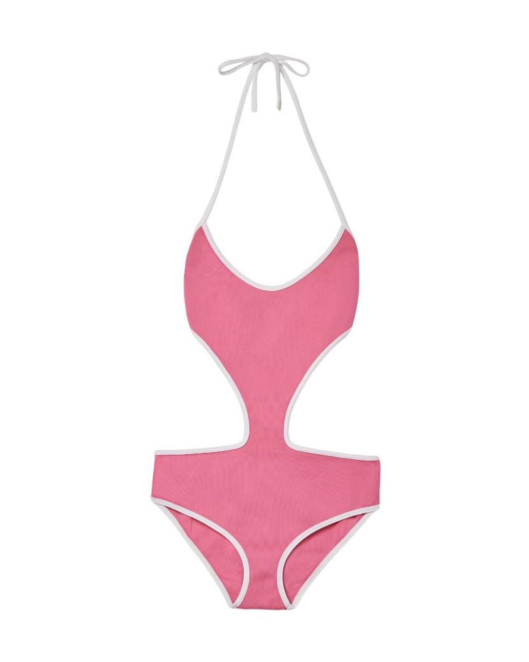 Miu Miu Pink Technical Knit Swimsuit