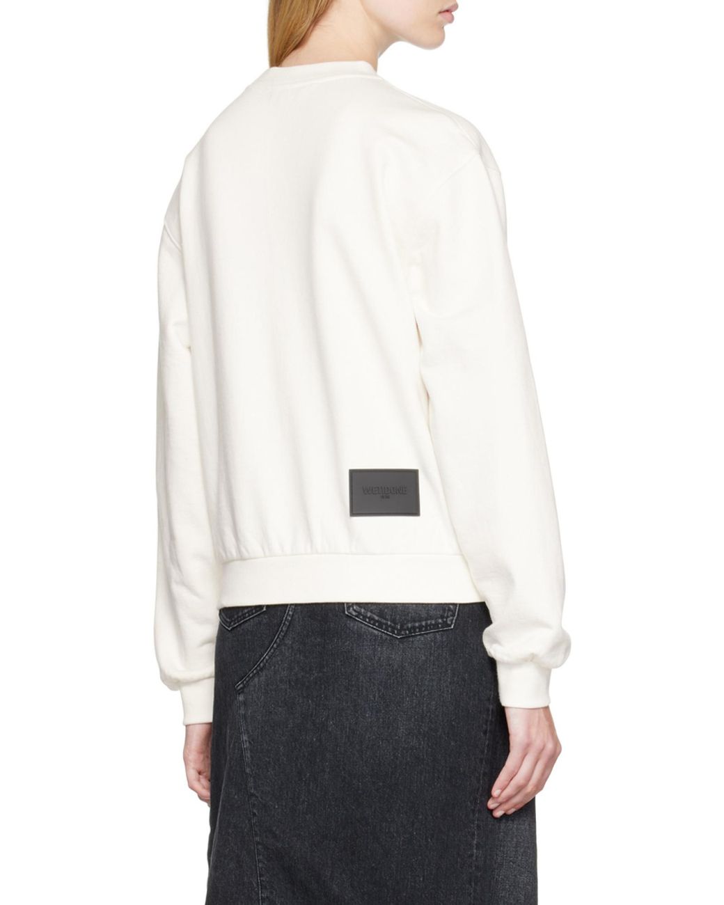 we11done White Logo Hoodie for men