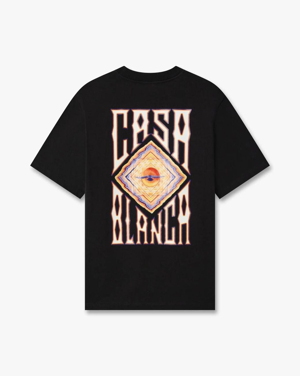 Casablanca Black Chestgraphic Shortsleeve Tee for men