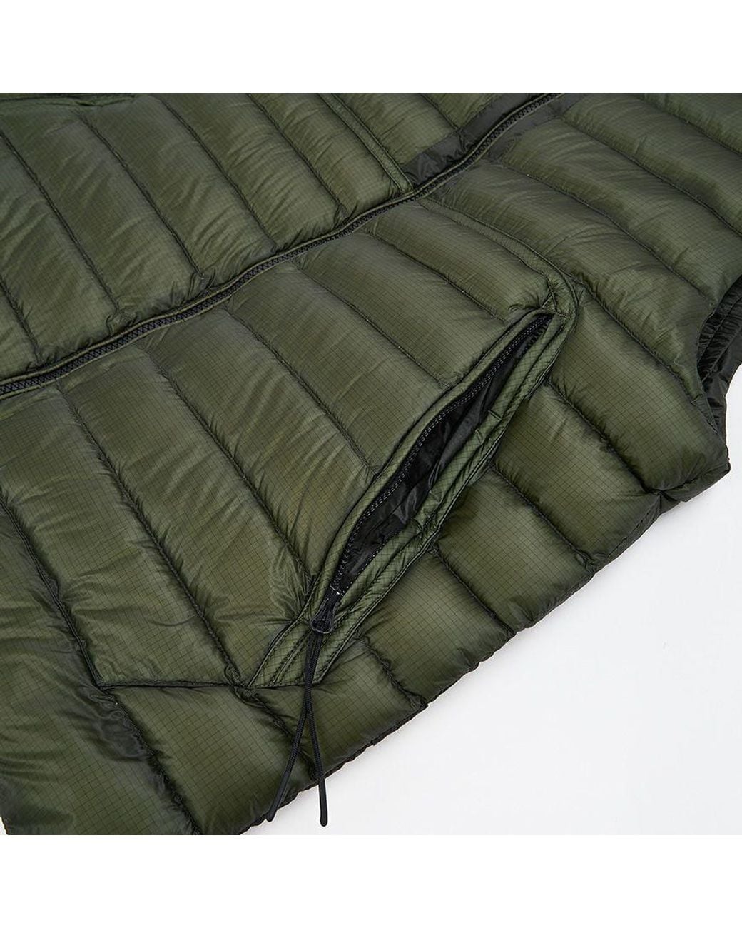 C P Company Green Zippered Down Vest for men