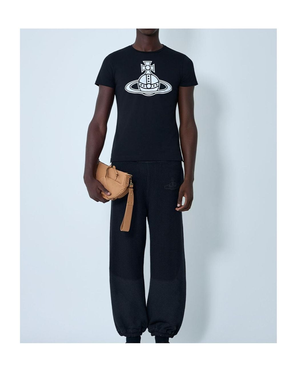 Vivienne Westwood Blue Orb-Printed Crewneck T-Shirt for men