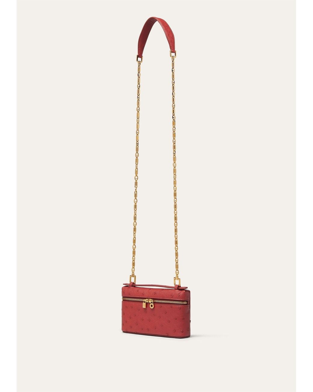 Loro Piana Red Extra Pocket Mini Shoulder Bag