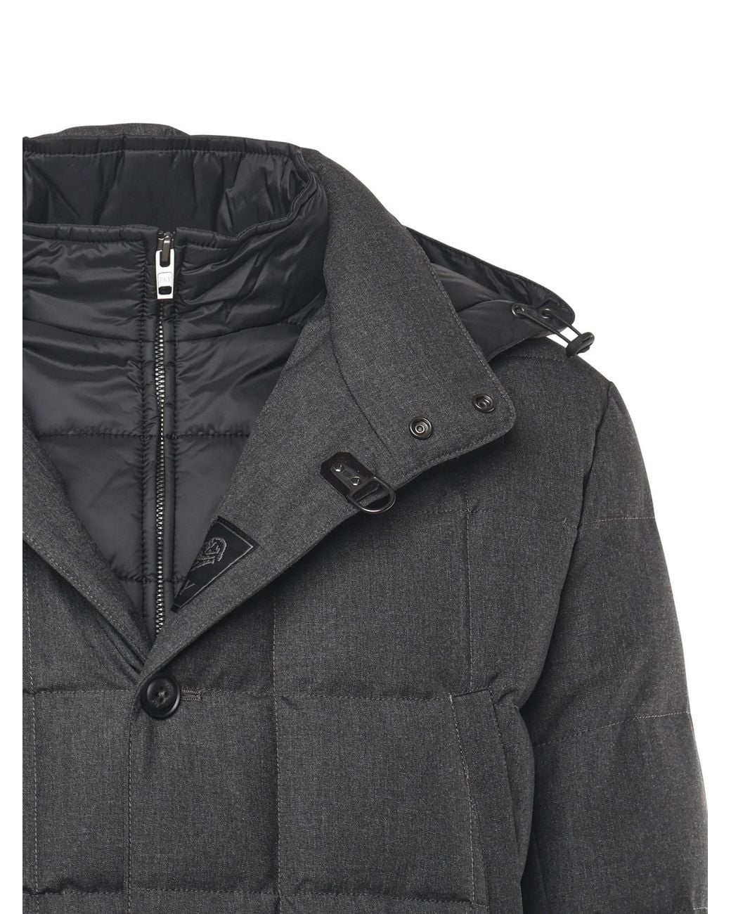 Fay Gray Removable Hood Canvas Coat for men