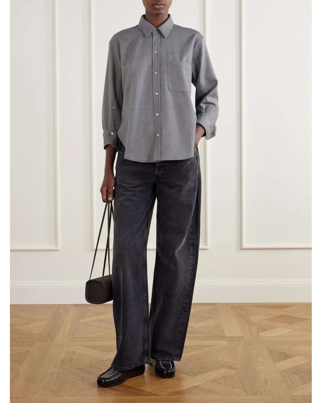 Citizens of Humanity Gray Wool Shirt