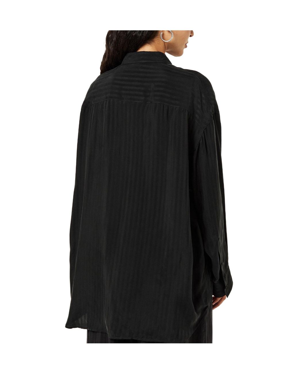 Balenciaga Black Simple Fluid Shirt