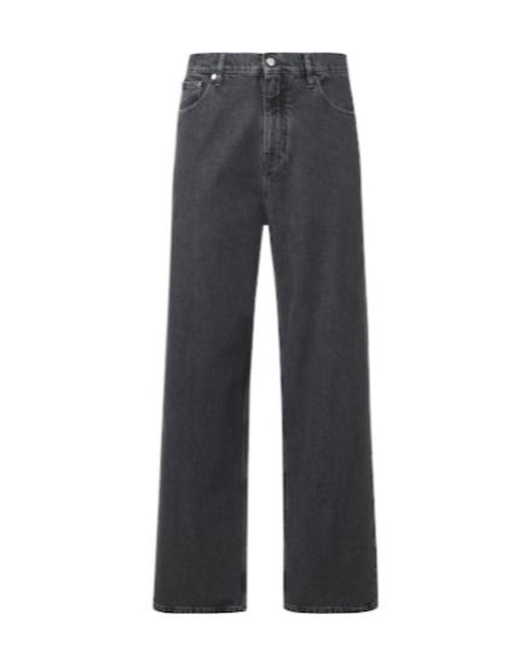 Jil Sander Gray Mid-Rise Wide-Leg Jeans for men