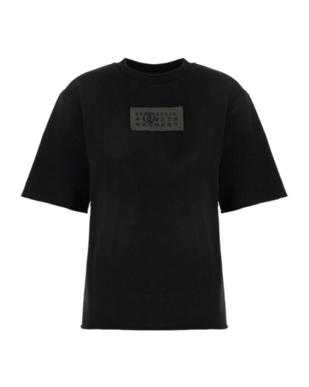 MM6 by Maison Margiela Black Short-Sleeves T-Shirt
