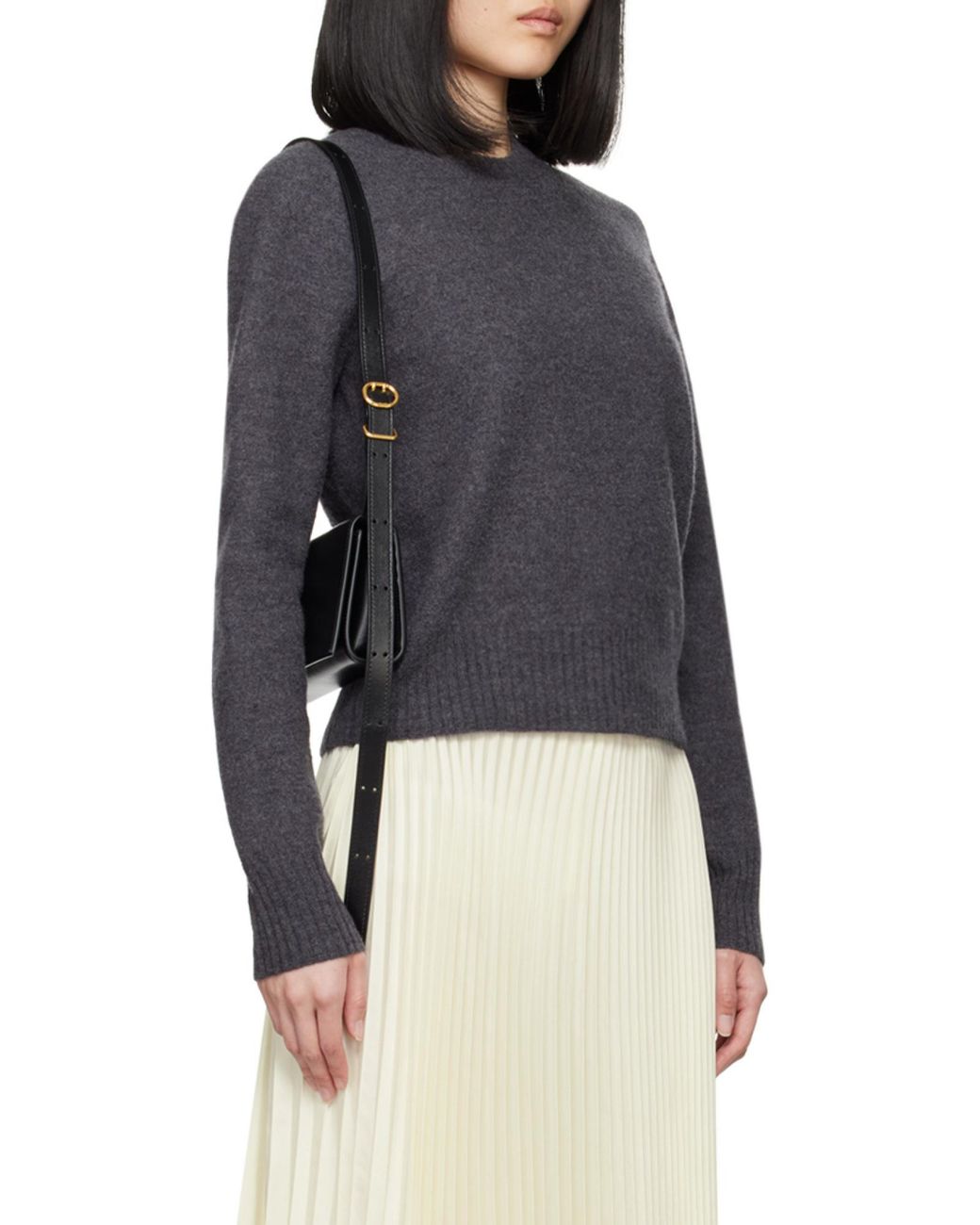 Jil Sander Gray Crewneck Knitted Jumper