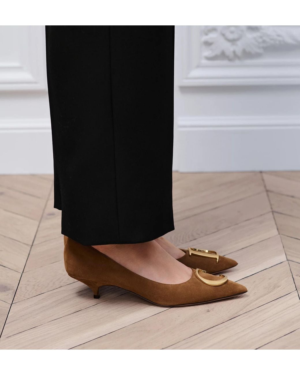 Dior Brown Initials Pump