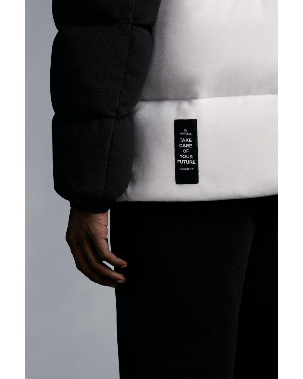 Moncler Black Malavoy Two-Tone Padded Jacket for men