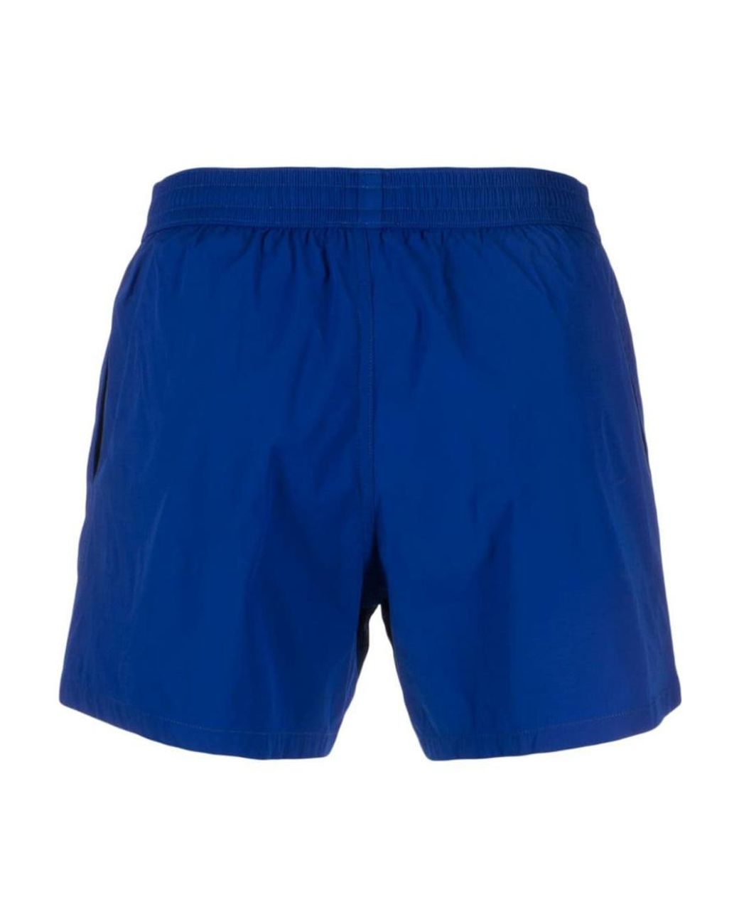 Balmain Blue Logo-Print Swim Shorts for men