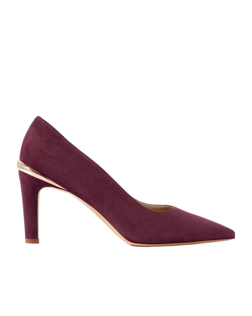 Gabriela Hearst Purple Edwina Suede Pumps