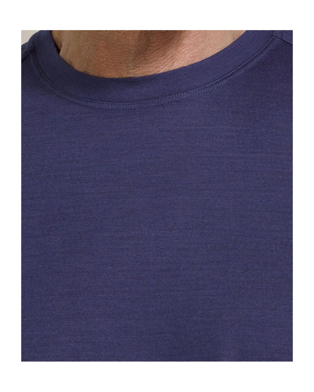 Zegna Blue Ink Vellus Aureum T-Shirt for men