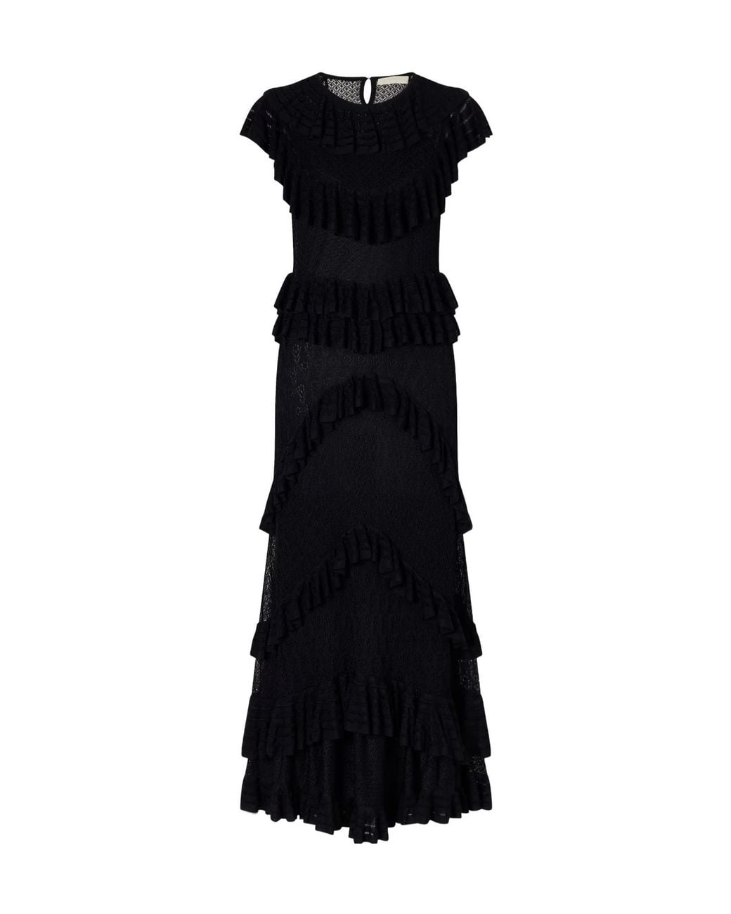 Ulla Johnson Black Round Neck Dress