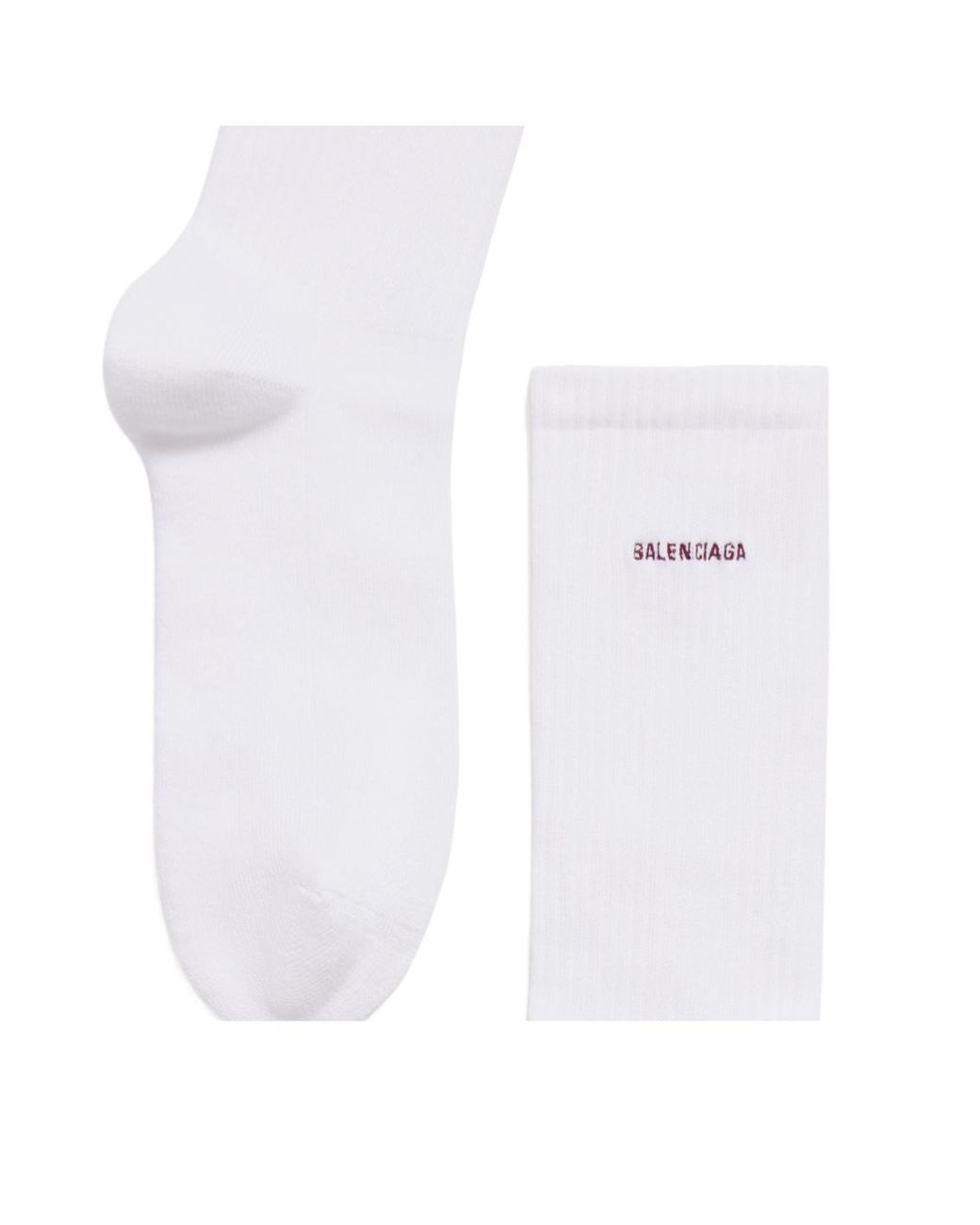 Balenciaga White Logo Socks for men