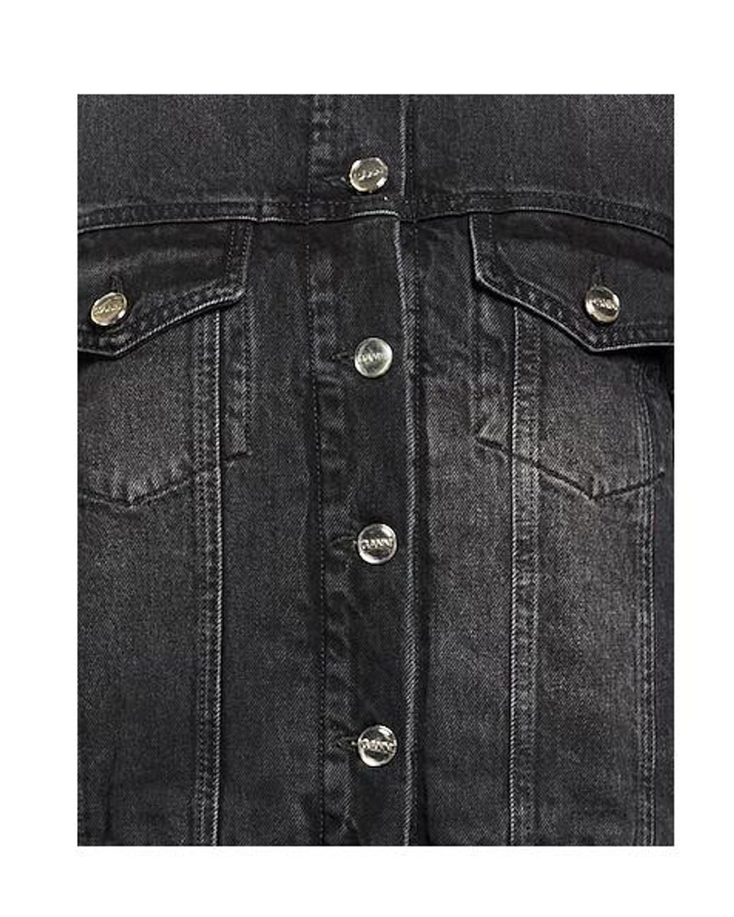 Ganni Black Denim Outerwear