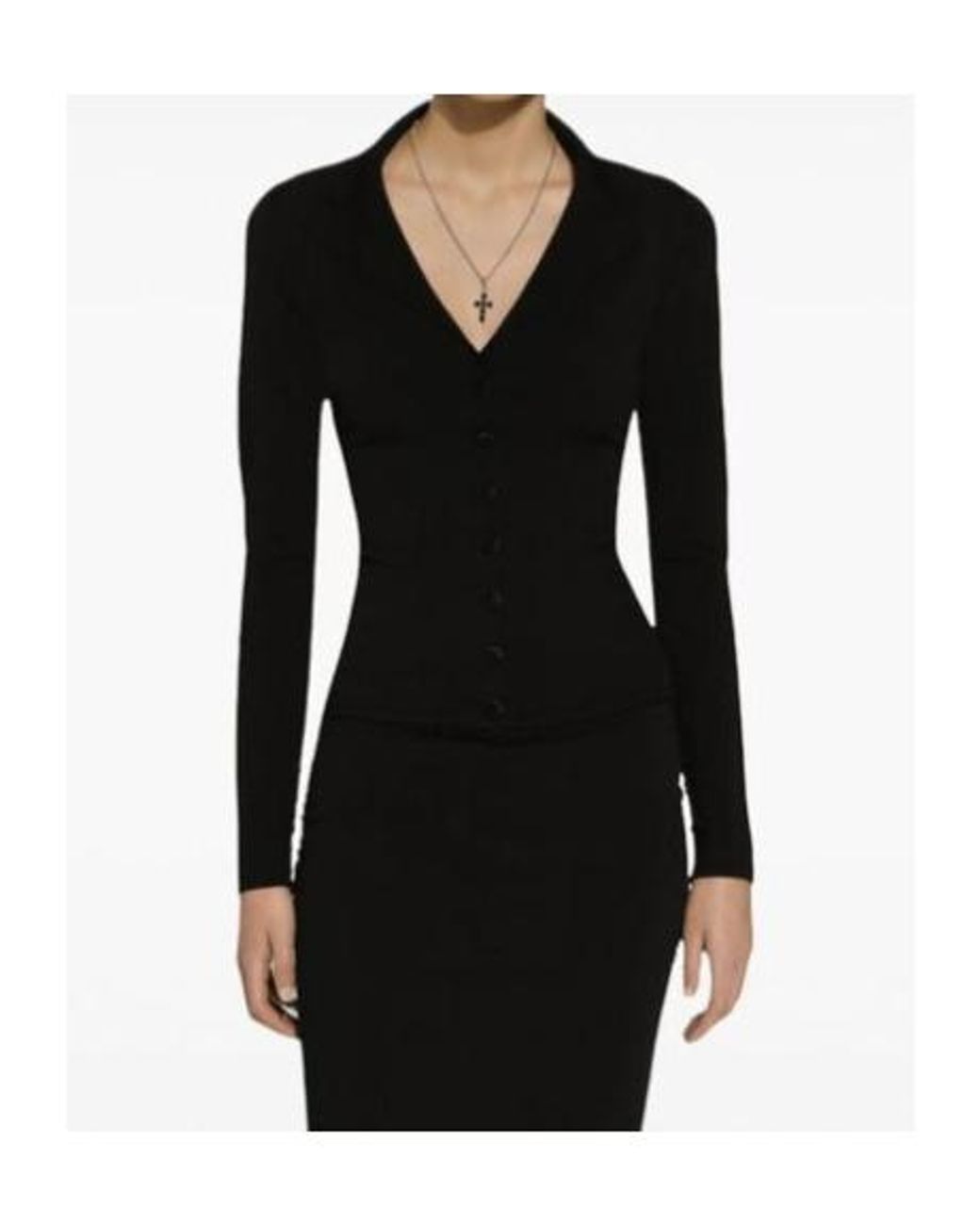 Dolce & Gabbana Black Logo Plaque Single-Breasted Blazer