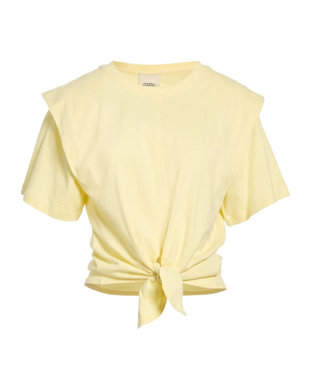 Isabel Marant Yellow Round-Neck Short-Sleeve Tee