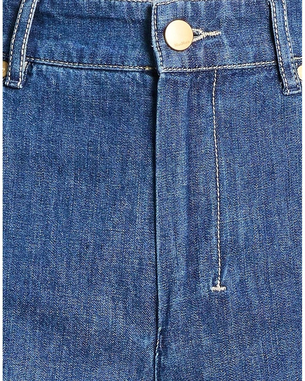 Max Mara Blue Straight-Leg Jeans