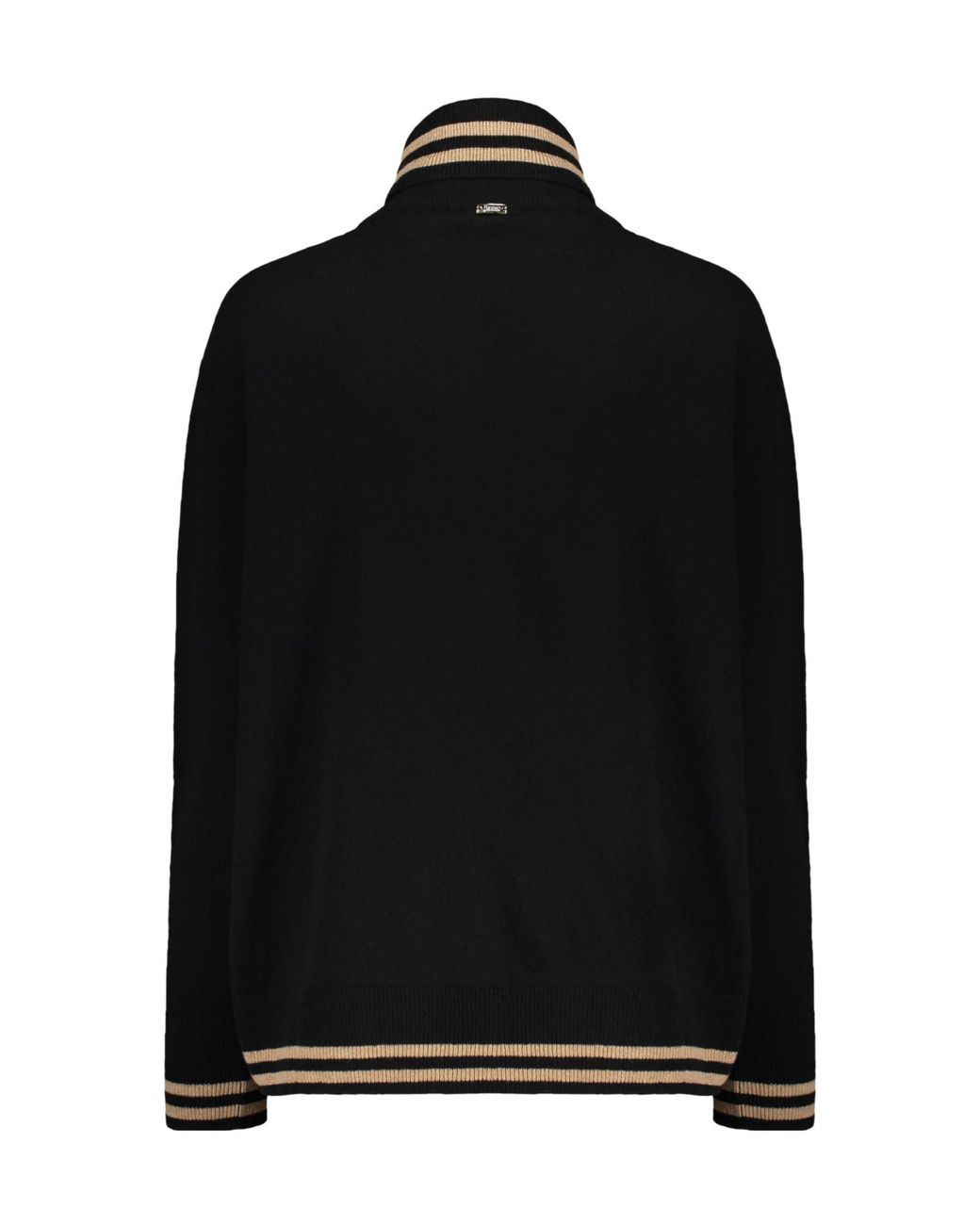 Herno Brown Patterned Turtleneck Knitted Sweater