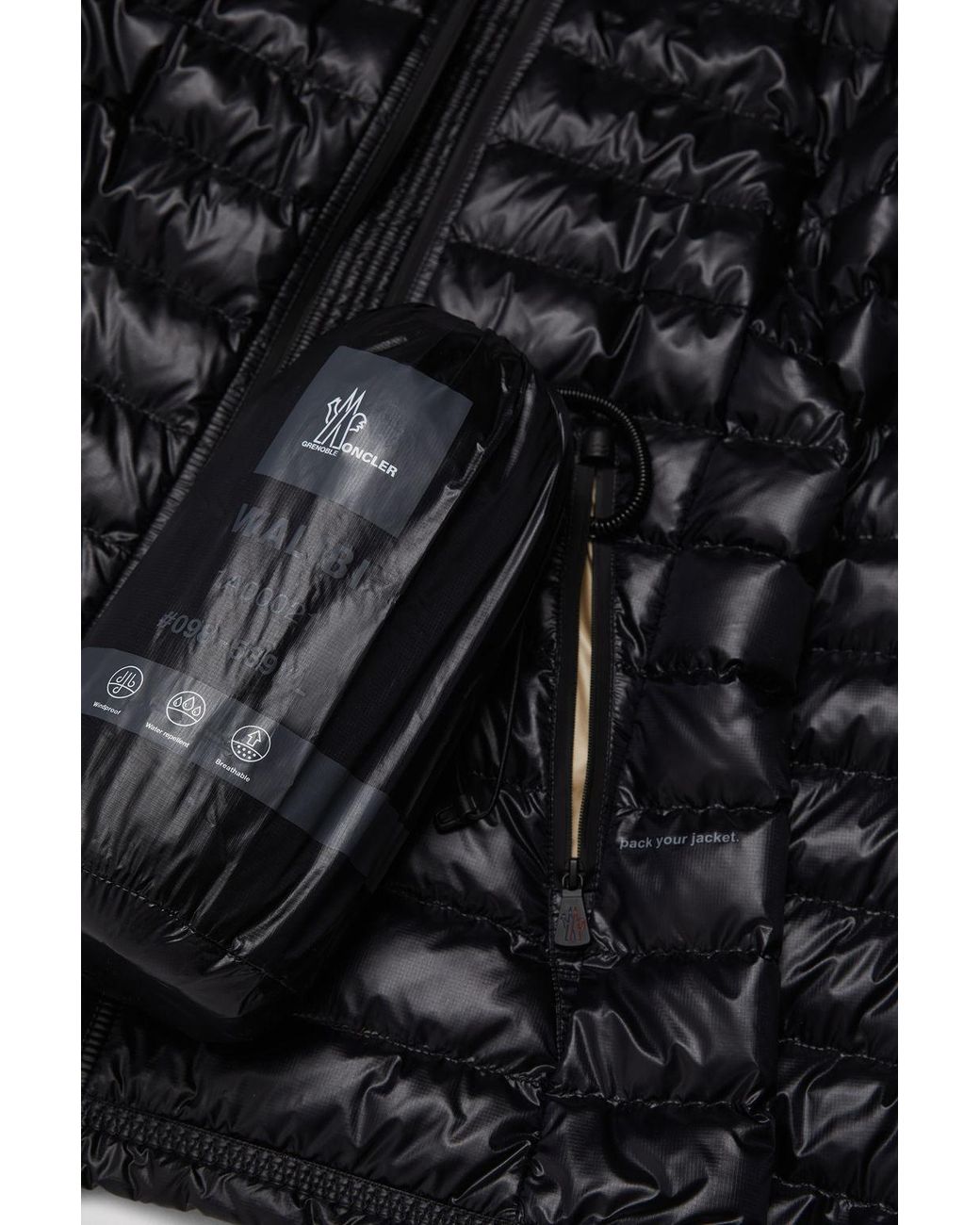 Moncler Black Walibi Short Down Jacket