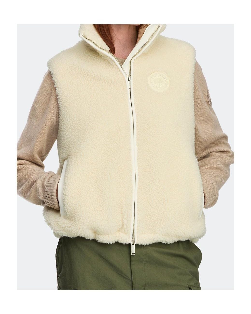 Canada Goose White Soren Fleece Vest