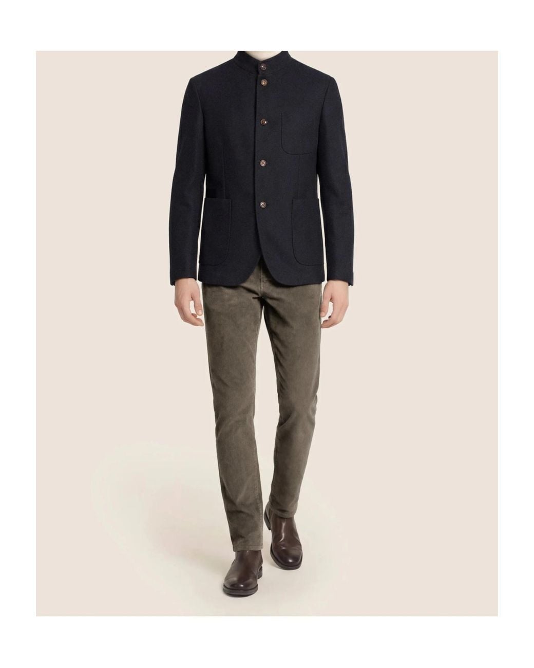 Jacob Cohen Gray Straight Leg Corduroy Jeans for men