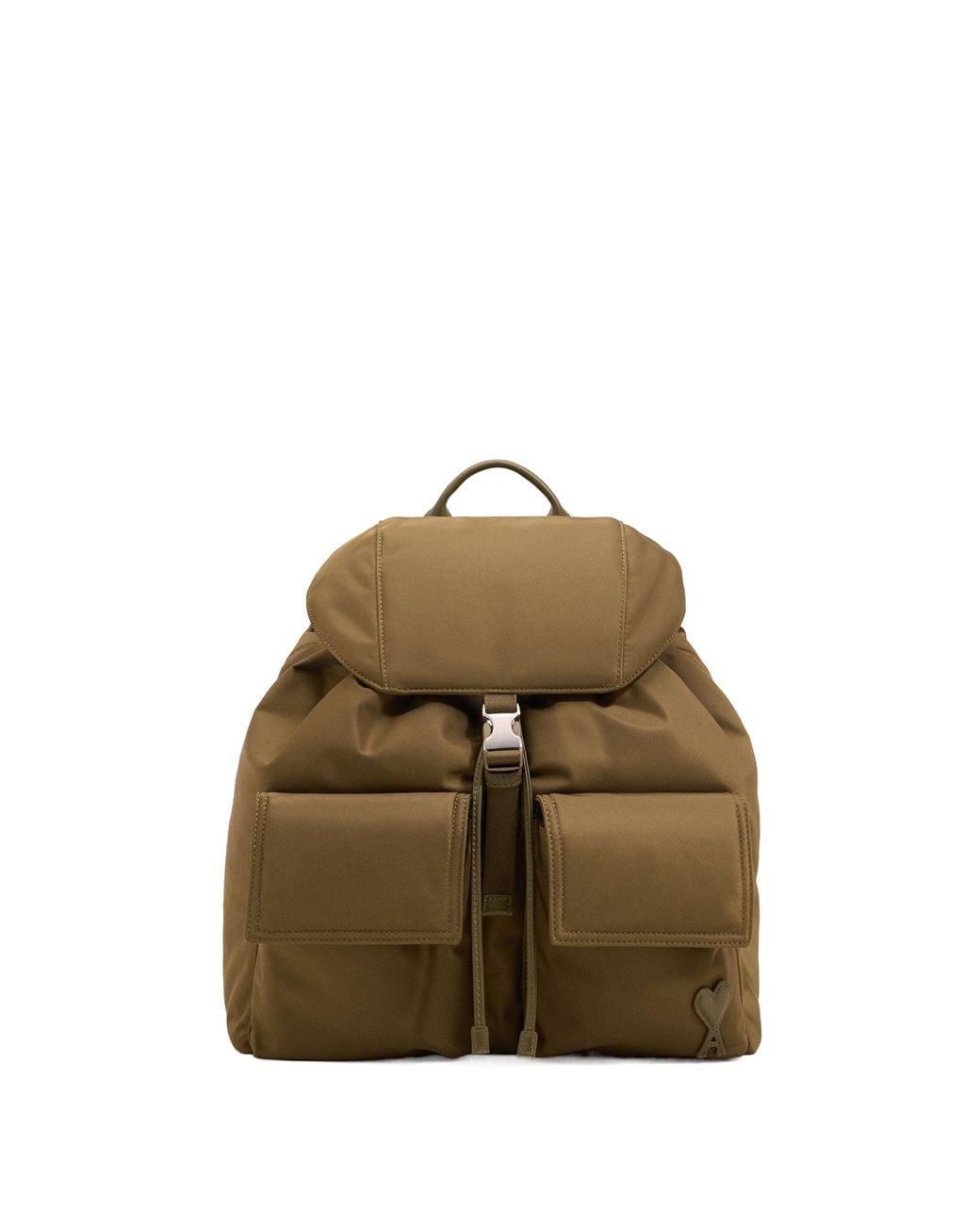AMI Green Marcel Flap Backpack for men