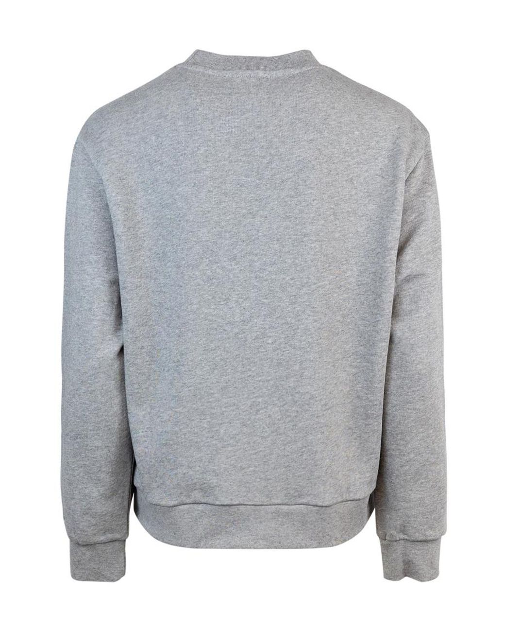A.P.C. Gray Logo Printed Crewneck Sweatshirt