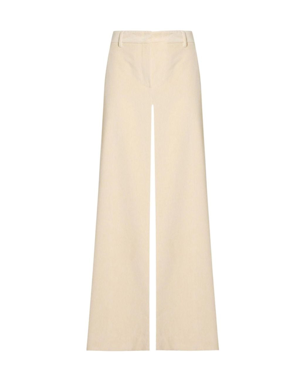 Weekend by Maxmara Natural Corduroy Wide-Leg Pants