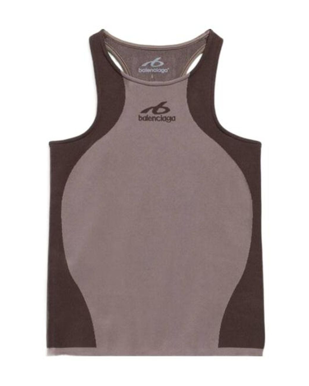 Balenciaga Brown Techwear Seamless Tank Top