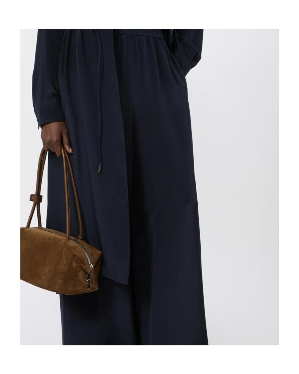 Max Mara Blue Volonta Wide-Leg Pants