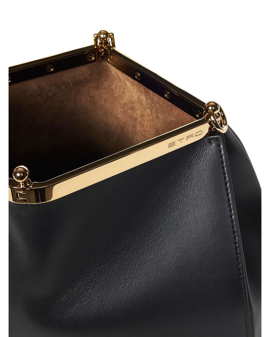 Etro Black Vela Medium Shoulder Bag