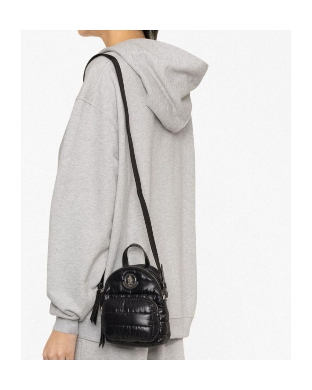 Moncler Black Kilia Zip-Up Small Crossbody Bag