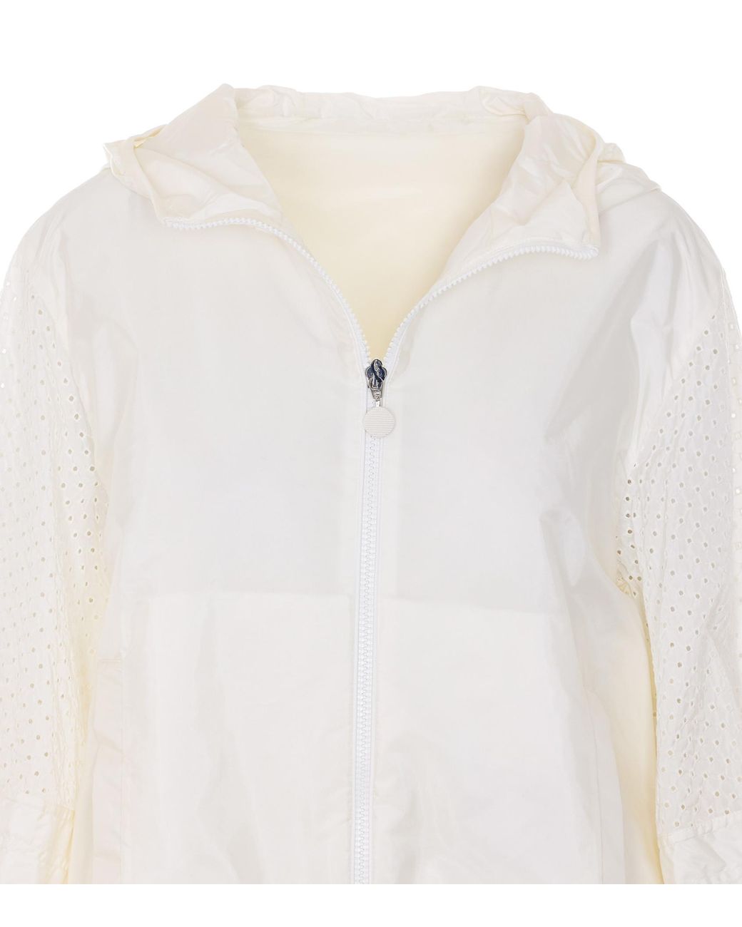 Moncler White Zelkova Hooded Jacket