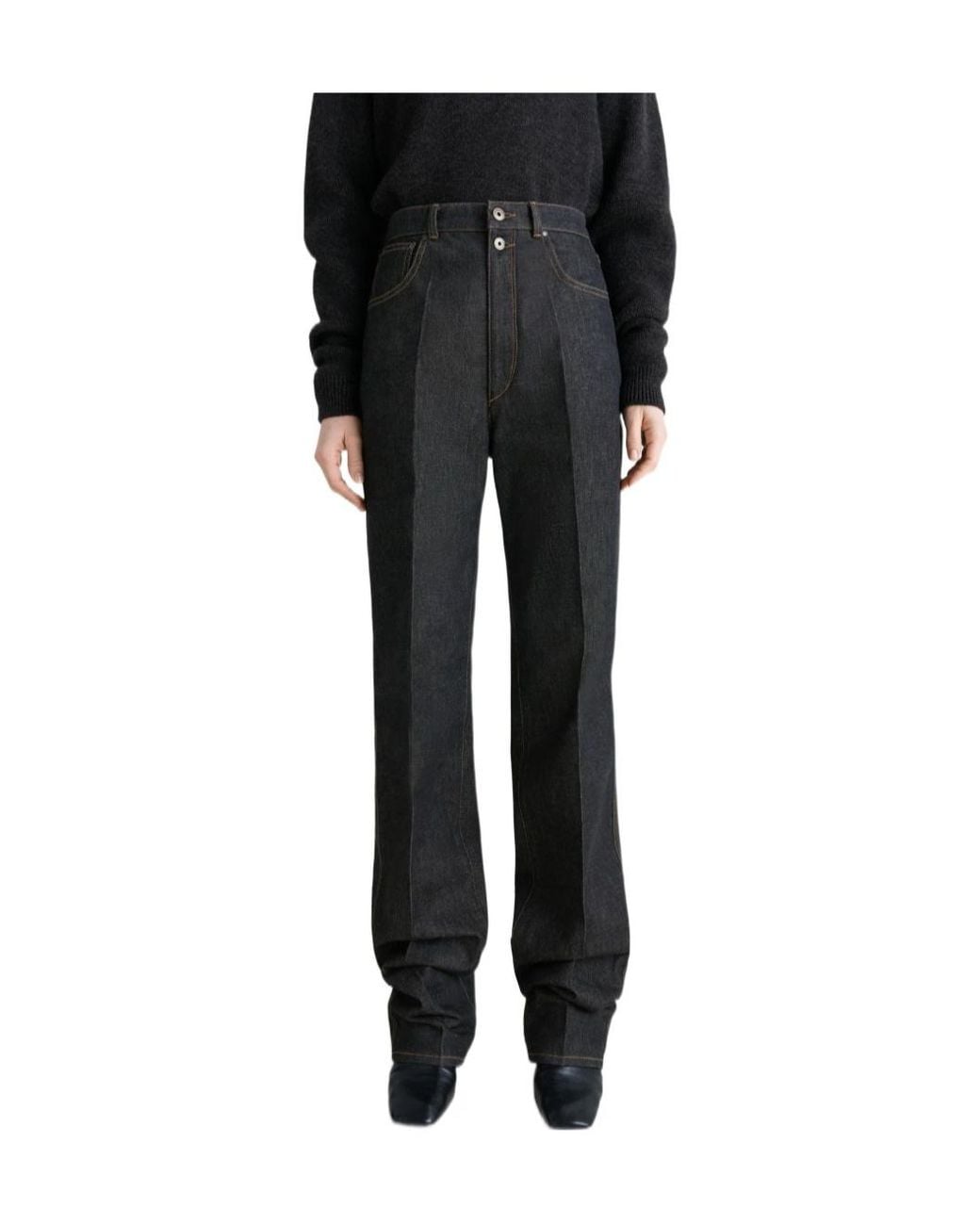 Lemaire Gray Straight Leg Jeans