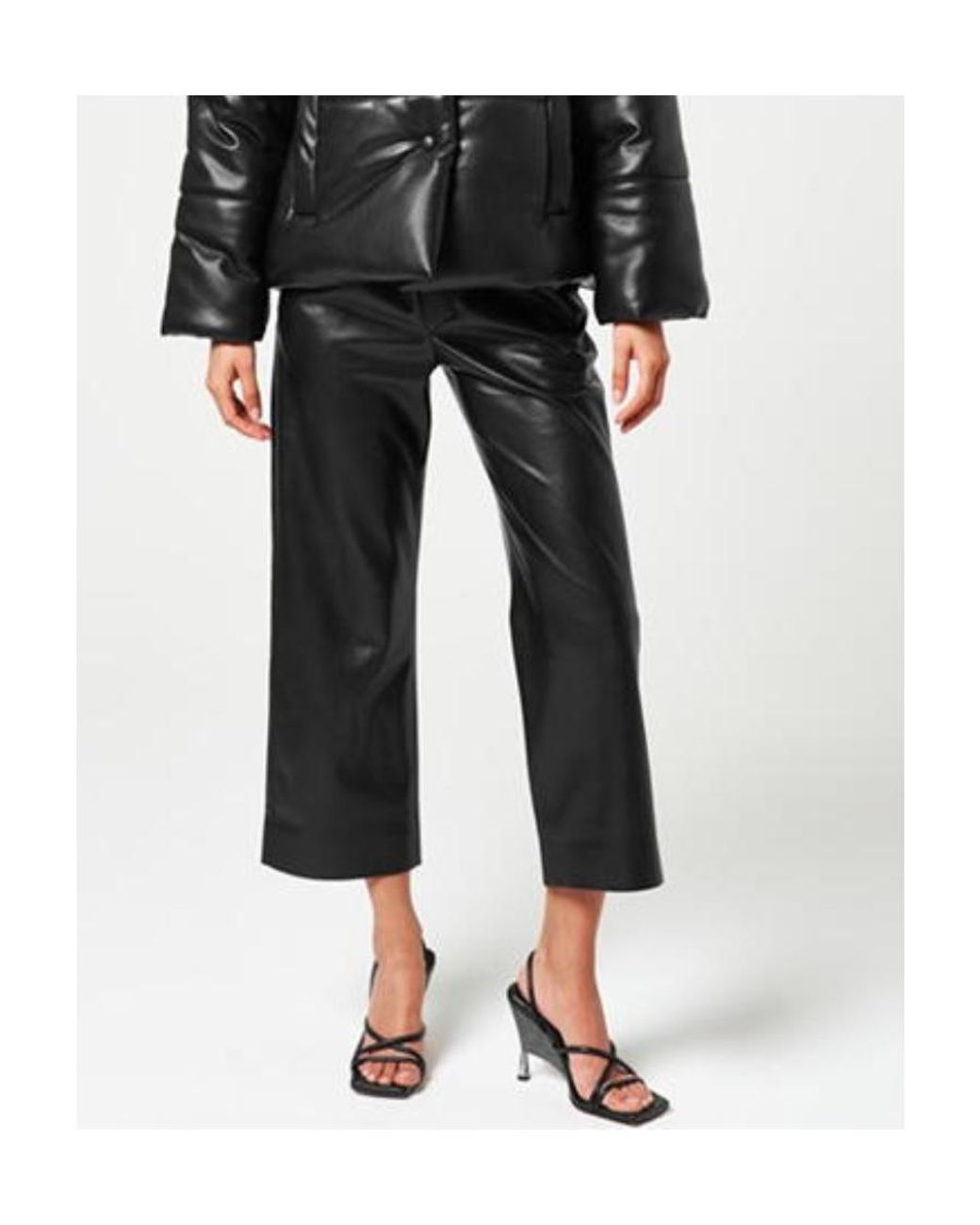 Nanushka Black Logo Casual Pants