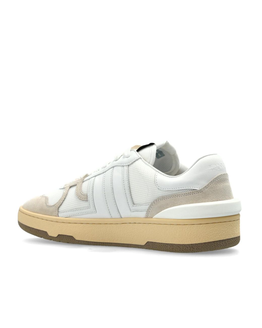 Lanvin White Clay Low-Top Sneakers for men