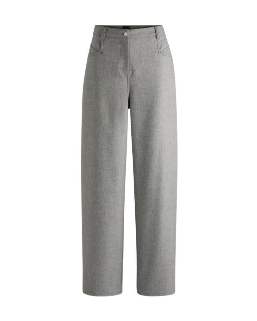 Boss Gray Taflana Trousers