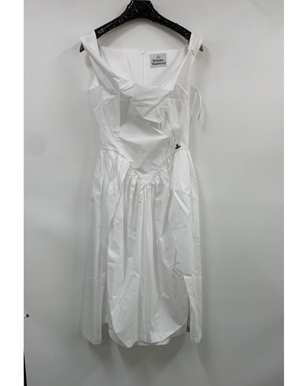 Vivienne Westwood White Sunday Draped Midi Dress