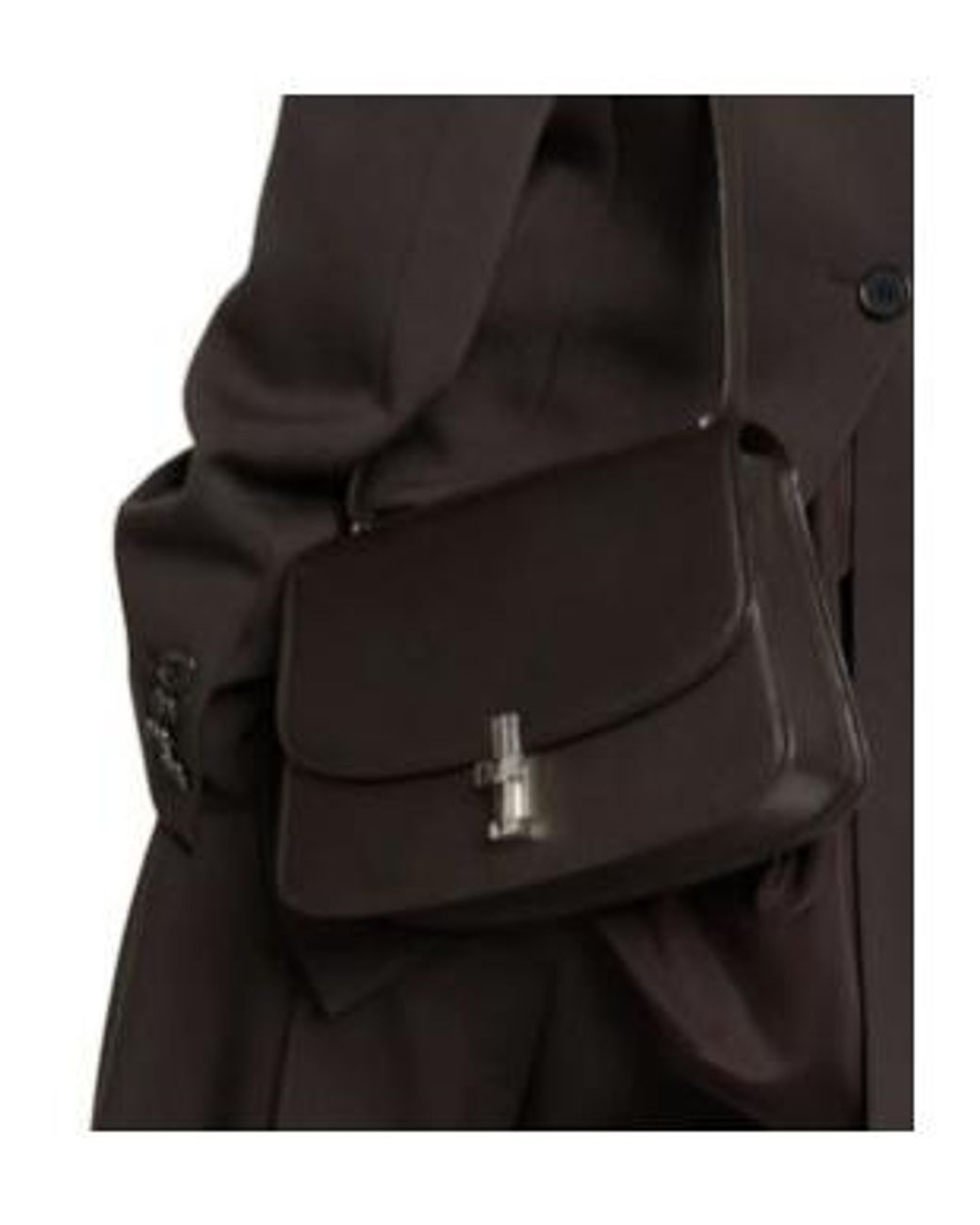 The Row Brown Sofia 10 Flap Shoulder Bag