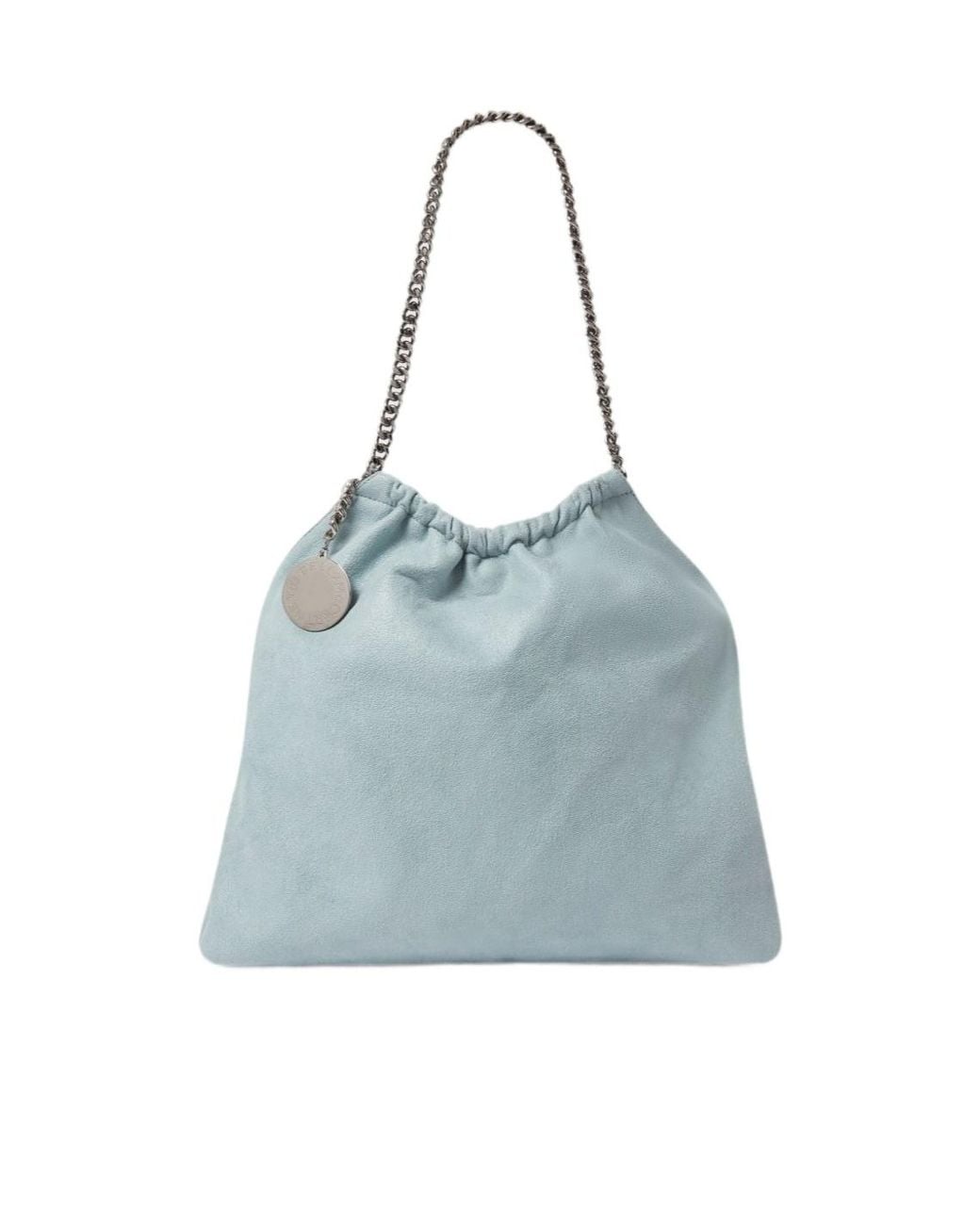 Stella McCartney Blue Falabella Chain-Link Shoulder Bag