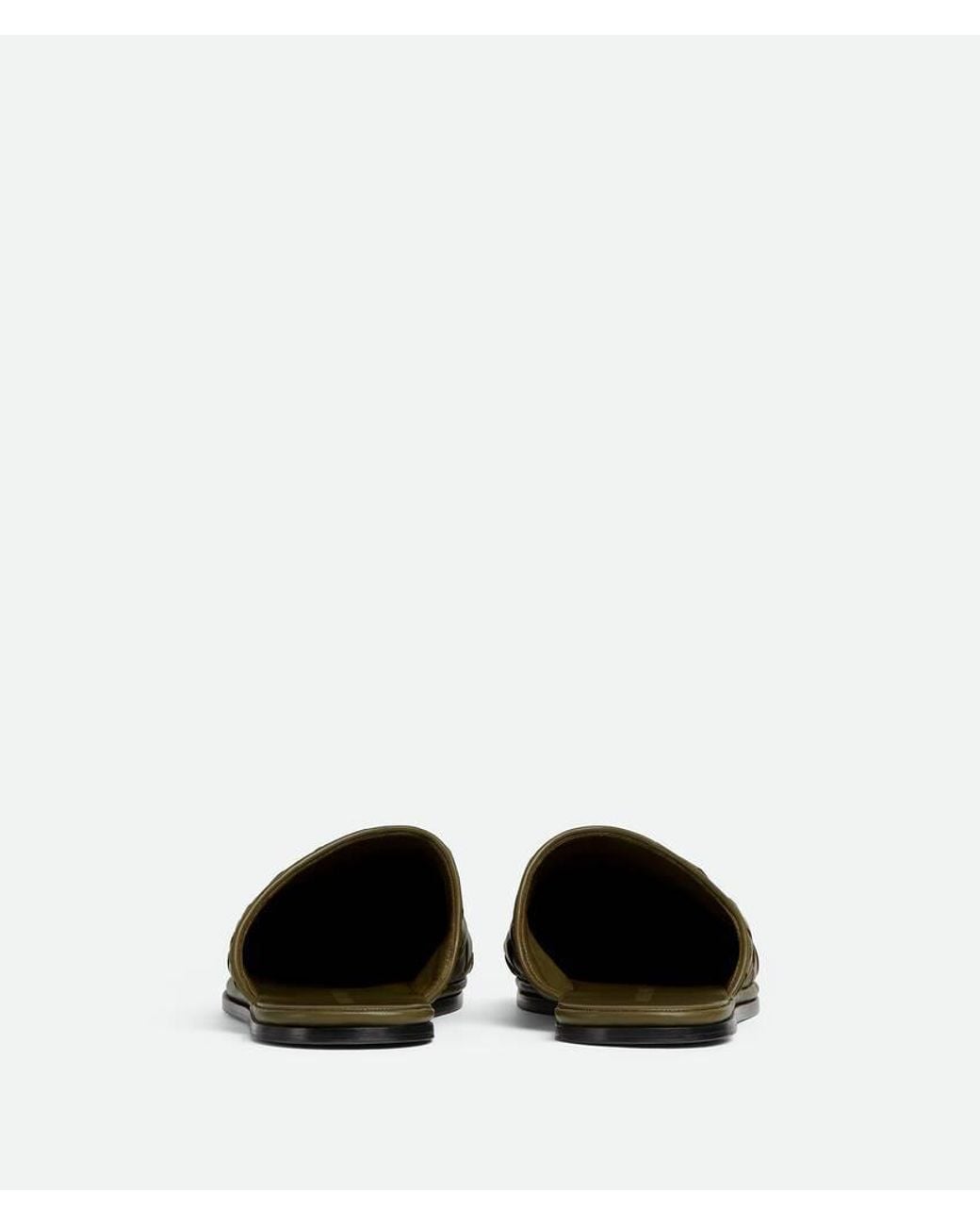 Bottega Veneta Green Sunday Woven Slides for men