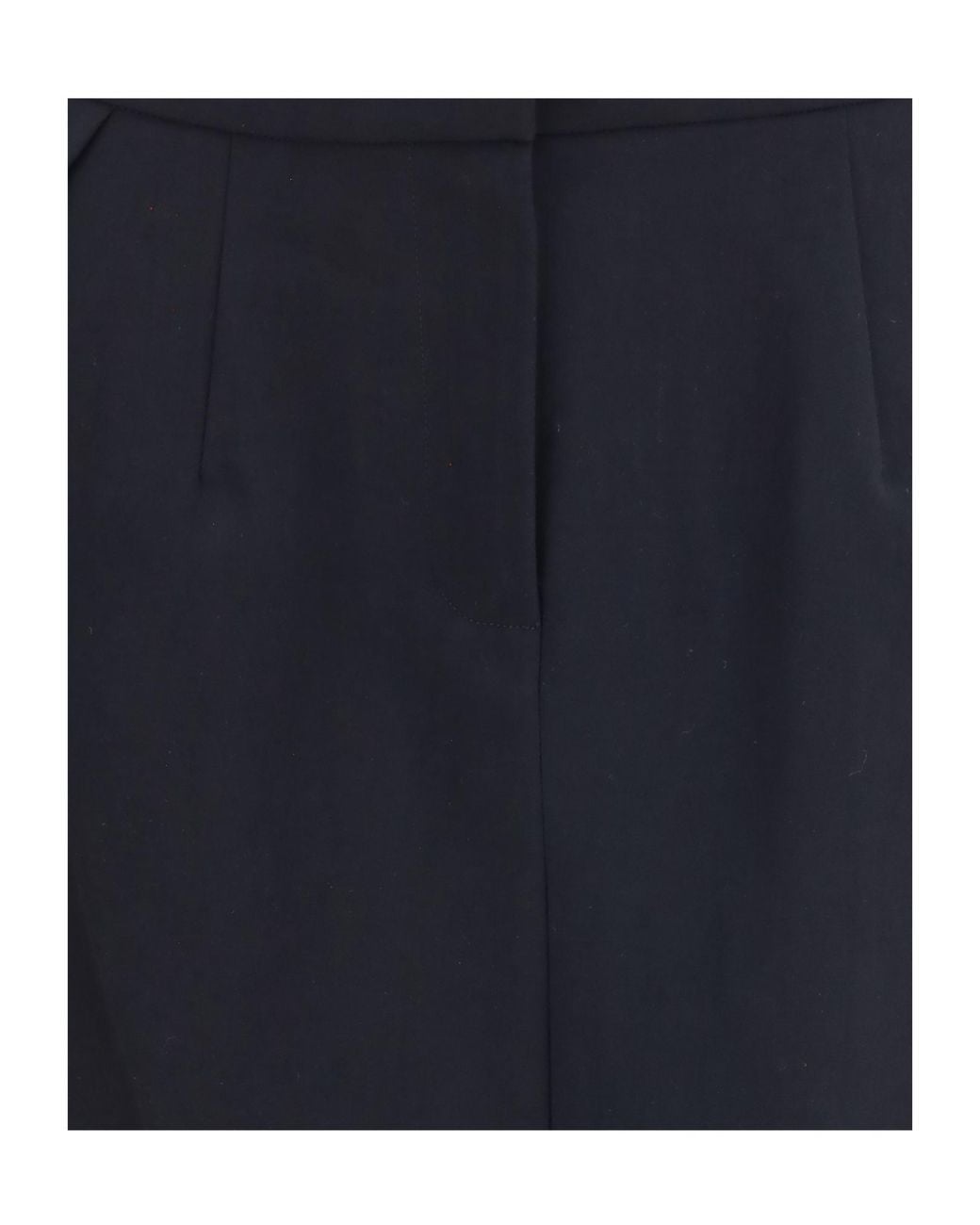 Magda Butrym Blue High Waist Pleated Midi Skirt