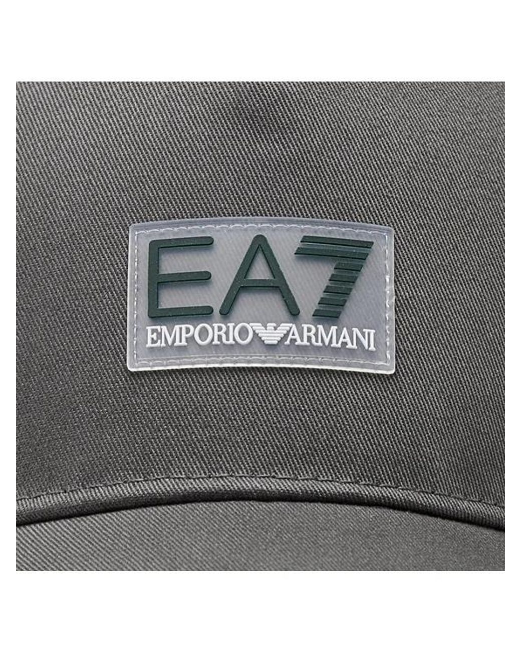 EA7 Gray Logo Cap for men