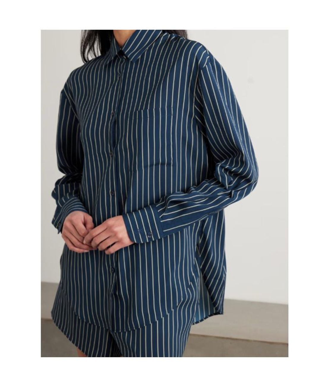 Frankie Shop Blue Long Sleeve Shirt