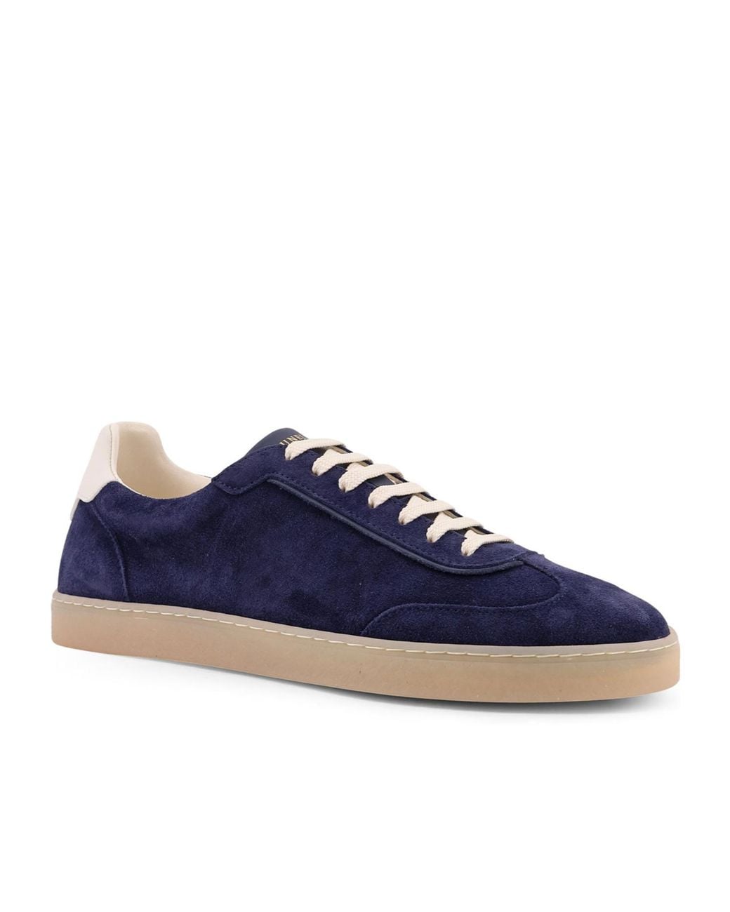 Brunello Cucinelli Blue Low Top Lace-Up Sneakers for men