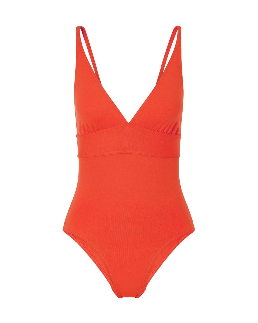 Eres Red Minimal Block One-Piece Swimsuit