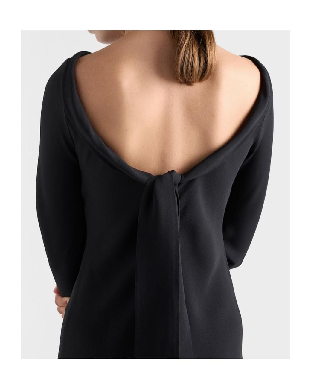 Prada Black Sablé Dress