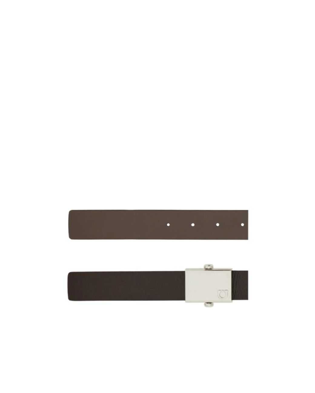 Ferragamo White Ferragamo Reversible Belt for men